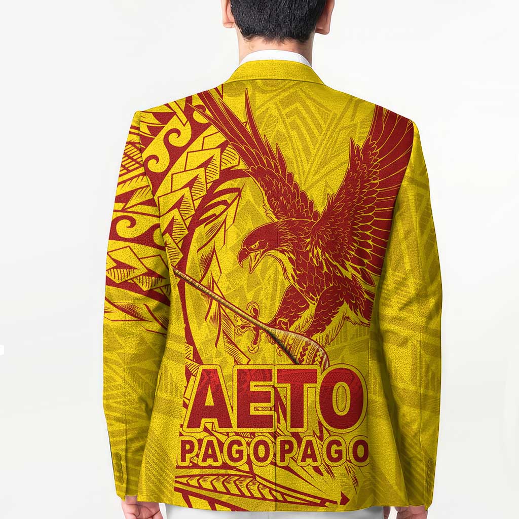 Samoa Pago Pago Aeto Blazer Wingstyle Red-Gold Color - Polynesian Pride