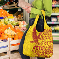 Samoa Pago Pago Aeto Grocery Bag Wingstyle Red-Gold Color - Polynesian Pride