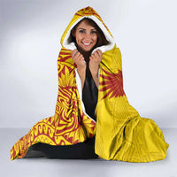 Samoa Pago Pago Aeto Hooded Blanket Wingstyle Red-Gold Color - Polynesian Pride