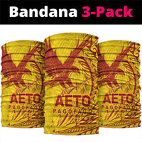 American Samoa Pago Pago Aeto Neck Gaiter Wingstyle Red-Gold Color LT03