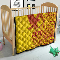 Samoa Pago Pago Aeto Quilt Wingstyle Red-Gold Color - Polynesian Pride