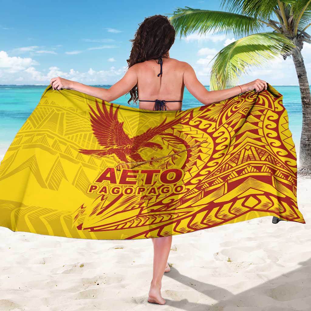 Samoa Pago Pago Aeto Sarong Wingstyle Red-Gold Color - Polynesian Pride