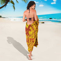 Samoa Pago Pago Aeto Sarong Wingstyle Red-Gold Color - Polynesian Pride