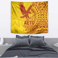 Samoa Pago Pago Aeto Tapestry Wingstyle Red-Gold Color - Polynesian Pride