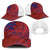 American Samoa Pago Pago Aeto Baseball Net Cap Wingstyle Red-Blue Color - Polynesian Pride