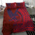 Samoa Pago Pago Aeto Bedding Set Wingstyle Red-Blue Color - Polynesian Pride