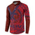 Samoa Pago Pago Aeto Button Sweatshirt Wingstyle Red-Blue Color - Polynesian Pride