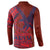 Samoa Pago Pago Aeto Button Sweatshirt Wingstyle Red-Blue Color - Polynesian Pride