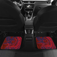 Samoa Pago Pago Aeto Car Mats Wingstyle Red-Blue Color - Polynesian Pride