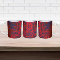 Samoa Pago Pago Aeto Ceramic Mug Wingstyle Red-Blue Color - Polynesian Pride