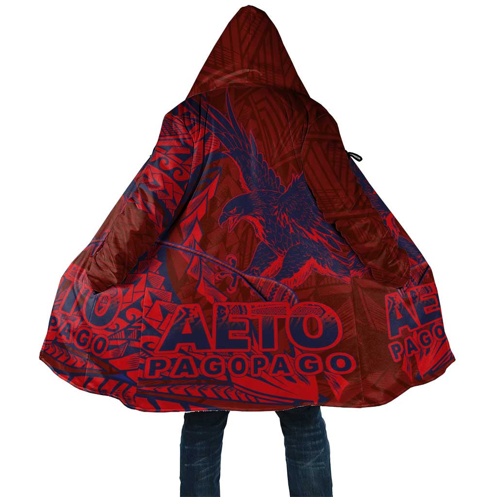 Samoa Pago Pago Aeto Cloak Wingstyle Red-Blue Color - Polynesian Pride