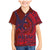 Samoa Pago Pago Aeto Family Matching Mermaid Dress and Hawaiian Shirt Wingstyle Red-Blue Color - Polynesian Pride