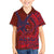 Samoa Pago Pago Aeto Family Matching Tank Maxi Dress and Hawaiian Shirt Wingstyle Red-Blue Color - Polynesian Pride