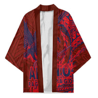 Samoa Pago Pago Aeto Kimono Wingstyle Red-Blue Color - Polynesian Pride