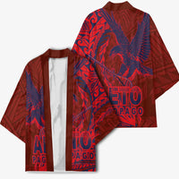 Samoa Pago Pago Aeto Kimono Wingstyle Red-Blue Color - Polynesian Pride