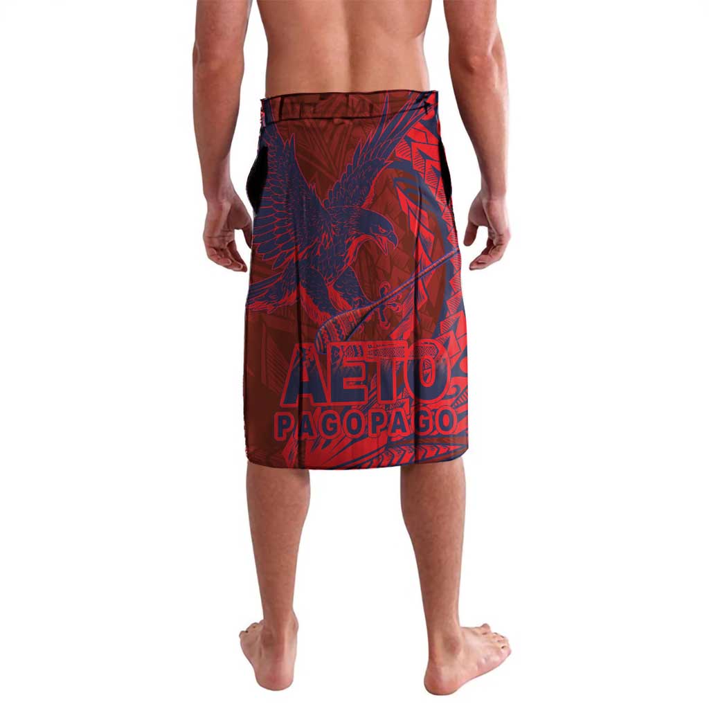 Samoa Pago Pago Aeto Lavalava Wingstyle Red-Blue Color - Polynesian Pride