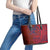 Samoa Pago Pago Aeto Leather Tote Bag Wingstyle Red-Blue Color - Polynesian Pride