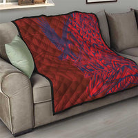 Samoa Pago Pago Aeto Quilt Wingstyle Red-Blue Color - Polynesian Pride