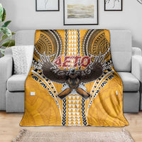 Samoa Pago Pago Aeto Blanket Bald Eagle with Polynesian Art Tattoos - Polynesian Pride