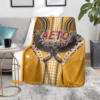 Samoa Pago Pago Aeto Blanket Bald Eagle with Polynesian Art Tattoos - Polynesian Pride