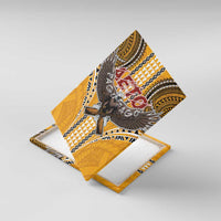 Samoa Pago Pago Aeto Canvas Wall Art Bald Eagle with Polynesian Art Tattoos - Polynesian Pride