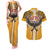 Samoa Pago Pago Aeto Couples Matching Tank Maxi Dress and Hawaiian Shirt Bald Eagle with Polynesian Art Tattoos - Polynesian Pride