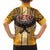 Samoa Pago Pago Aeto Family Matching Long Sleeve Bodycon Dress and Hawaiian Shirt Bald Eagle with Polynesian Art Tattoos - Polynesian Pride