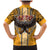 Samoa Pago Pago Aeto Family Matching Mermaid Dress and Hawaiian Shirt Bald Eagle with Polynesian Art Tattoos - Polynesian Pride
