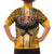 Samoa Pago Pago Aeto Family Matching Short Sleeve Bodycon Dress and Hawaiian Shirt Bald Eagle with Polynesian Art Tattoos - Polynesian Pride
