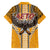 Samoa Pago Pago Aeto Family Matching Short Sleeve Bodycon Dress and Hawaiian Shirt Bald Eagle with Polynesian Art Tattoos - Polynesian Pride