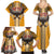 Samoa Pago Pago Aeto Family Matching Summer Maxi Dress and Hawaiian Shirt Bald Eagle with Polynesian Art Tattoos - Polynesian Pride