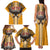 Samoa Pago Pago Aeto Family Matching Tank Maxi Dress and Hawaiian Shirt Bald Eagle with Polynesian Art Tattoos - Polynesian Pride