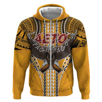 Samoa Pago Pago Aeto Hoodie Bald Eagle with Polynesian Art Tattoos - Polynesian Pride