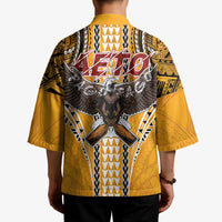 Samoa Pago Pago Aeto Kimono Bald Eagle with Polynesian Art Tattoos - Polynesian Pride