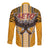 Samoa Pago Pago Aeto Long Sleeve Button Shirt Bald Eagle with Polynesian Art Tattoos - Polynesian Pride