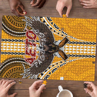 Samoa Pago Pago Aeto Puzzle Bald Eagle with Polynesian Art Tattoos LT03