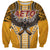 Samoa Pago Pago Aeto Sweatshirt Bald Eagle with Polynesian Art Tattoos - Polynesian Pride
