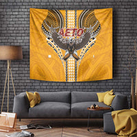 Samoa Pago Pago Aeto Tapestry Bald Eagle with Polynesian Art Tattoos - Polynesian Pride