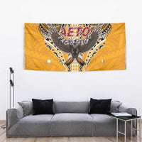 Samoa Pago Pago Aeto Tapestry Bald Eagle with Polynesian Art Tattoos - Polynesian Pride