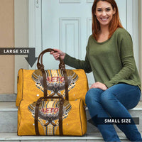 Samoa Pago Pago Aeto Travel Bag Bald Eagle with Polynesian Art Tattoos - Polynesian Pride
