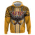 Samoa Pago Pago Aeto Zip Hoodie Bald Eagle with Polynesian Art Tattoos - Polynesian Pride