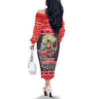 new-zealand-christmas-family-matching-off-shoulder-long-sleeve-dress-and-hawaiian-shirt-santa-catch-the-wave-maori-pattern-retro-style