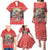 New Zealand Christmas Family Matching Puletasi Dress and Hawaiian Shirt Santa Catch The Wave Maori Pattern Retro Style LT03 - Polynesian Pride