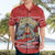 New Zealand Christmas Hawaiian Shirt Santa Catch The Wave Maori Pattern Retro Style LT03 - Polynesian Pride