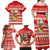 Tonga Christmas Family Matching Off Shoulder Maxi Dress and Hawaiian Shirt The Santa Coat of Arms with Ngatu and Snow Pattern LT03 - Polynesian Pride