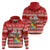 Tonga Christmas Hoodie The Santa Coat of Arms with Ngatu and Snow Pattern LT03 - Polynesian Pride