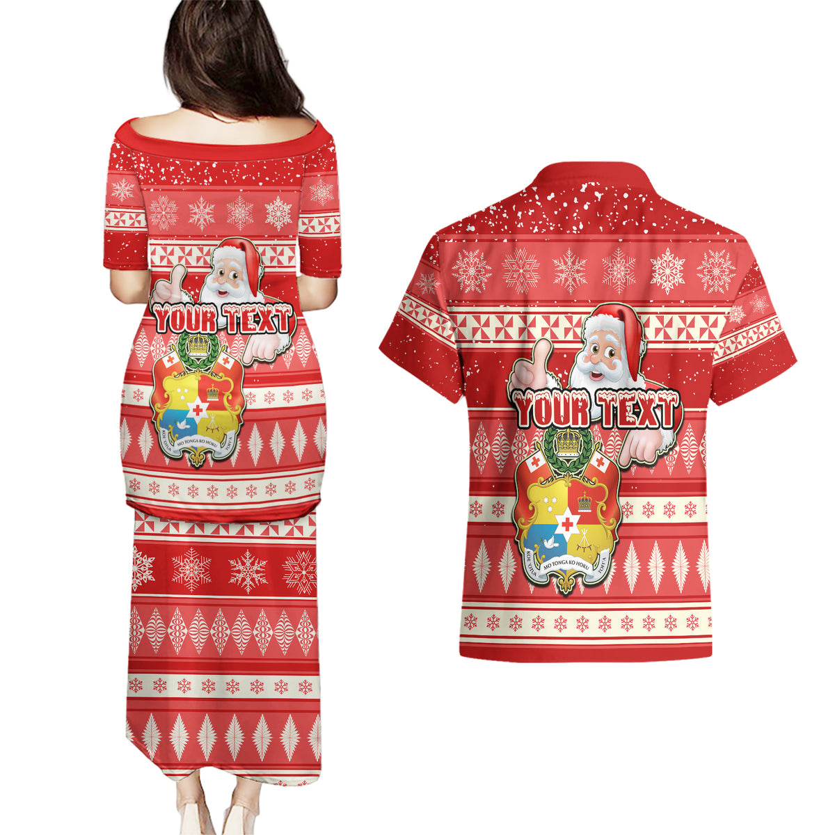 custom-tonga-christmas-couples-matching-puletasi-dress-and-hawaiian-shirt-the-santa-coat-of-arms-with-ngatu-and-snow-pattern