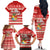 Custom Tonga Christmas Family Matching Off Shoulder Long Sleeve Dress and Hawaiian Shirt The Santa Coat of Arms with Ngatu and Snow Pattern LT03 - Polynesian Pride