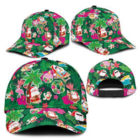 Hawaii Mele Kalikimaka Classic Cap Tropical Plants with Santa Claus LT03 - Polynesian Pride