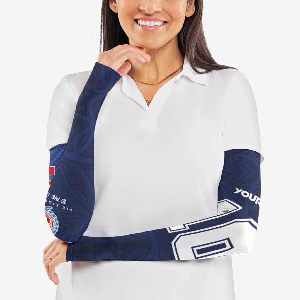 Custom Rugby Toa Samoa Arm Sleeves Champions Six Eight Five - Polynesian Pride
